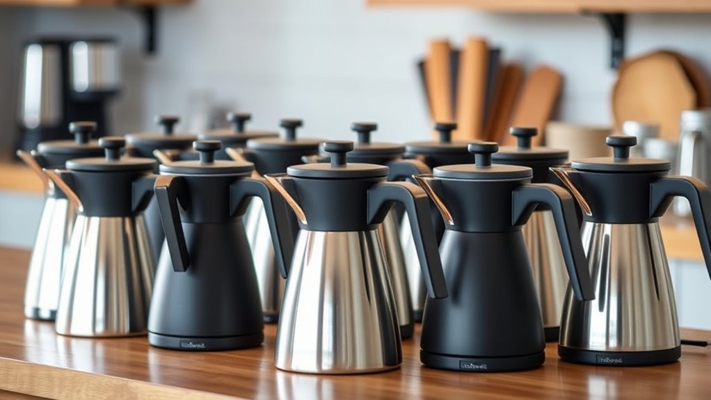 optimal temperature pour over kettles