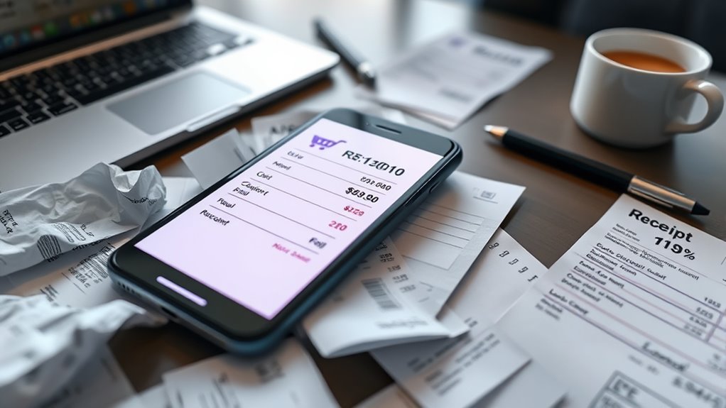 organize and secure receipts