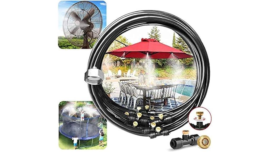 outdoor brass misting system