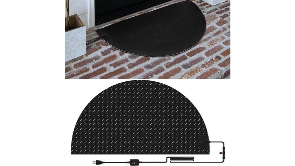 outdoor heated snow mat