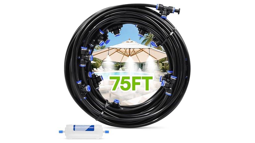 outdoor patio misting kit