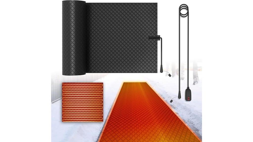 outdoor snow melting mat