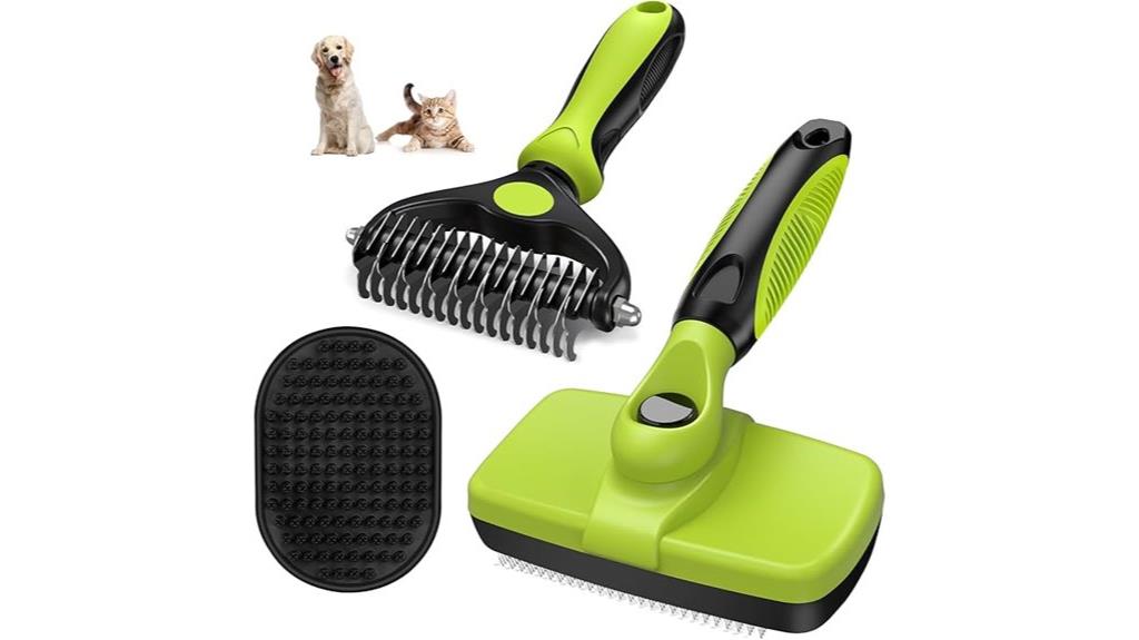 pet grooming brush set