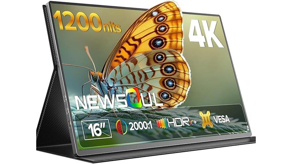 portable 4k 16 inch monitor