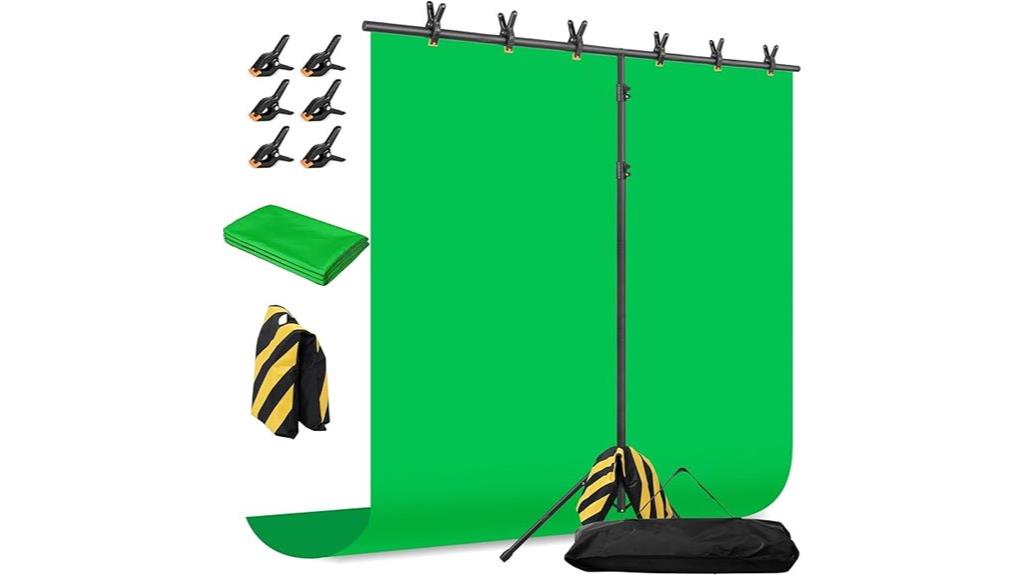 portable 8x7 2ft green screen