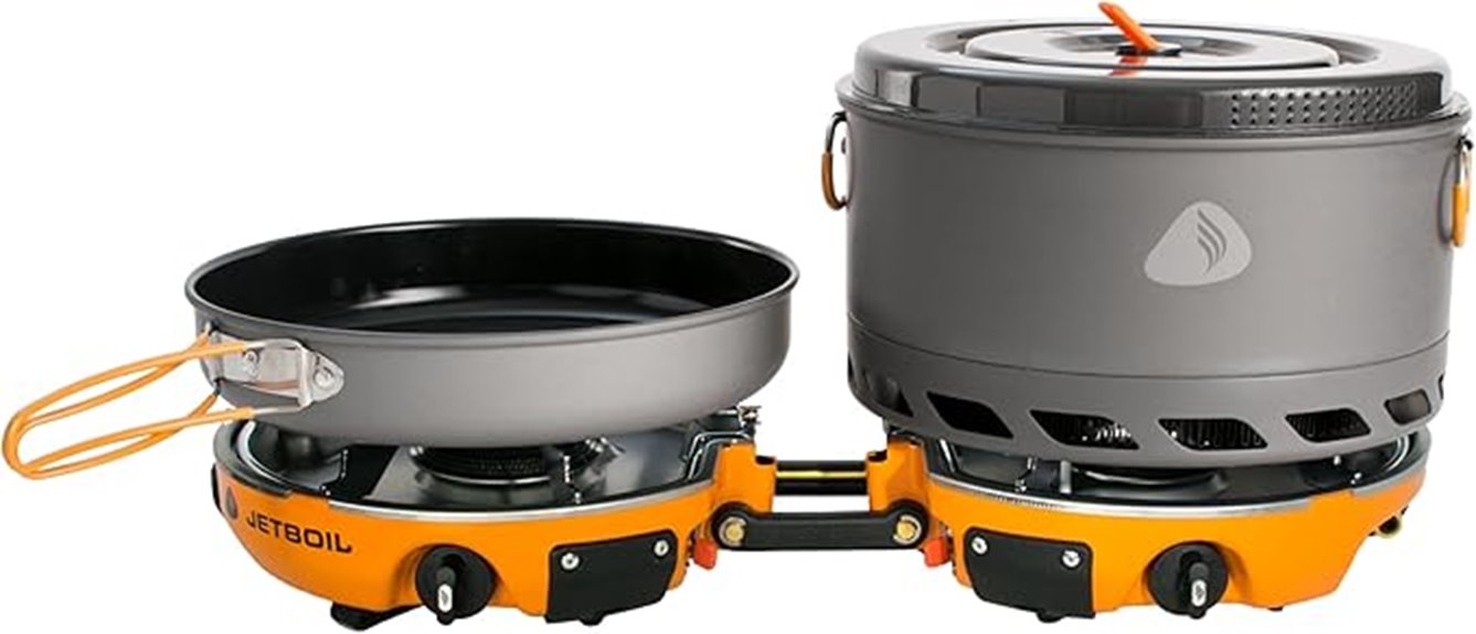 portable backpacking cooking system