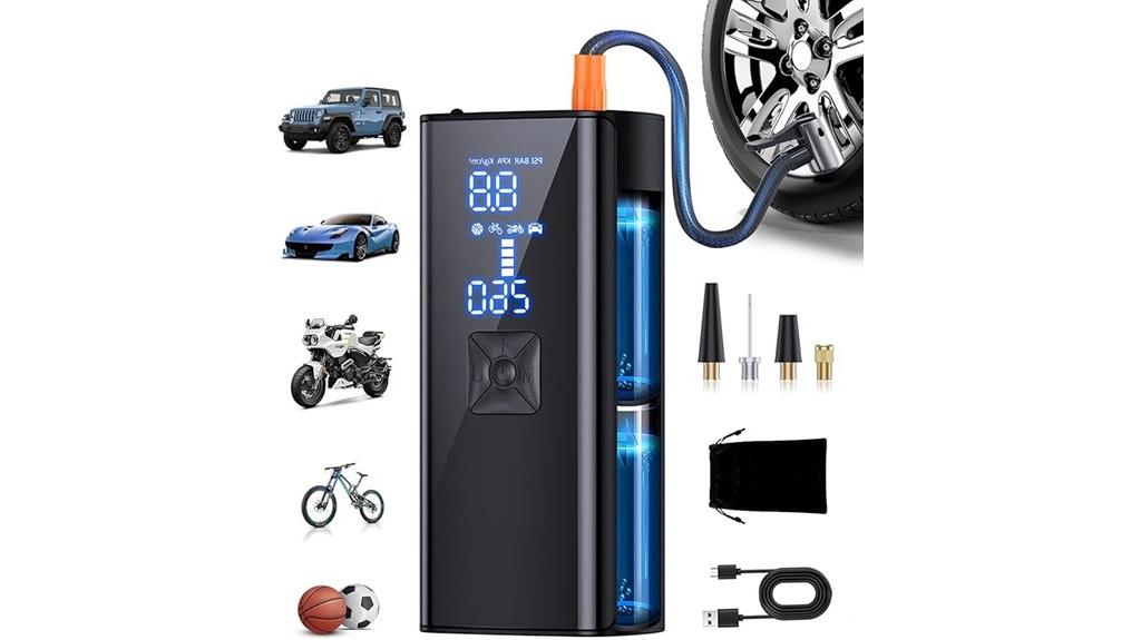 portable digital tire inflator