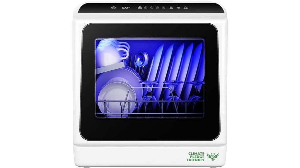 portable dishwasher with six programs