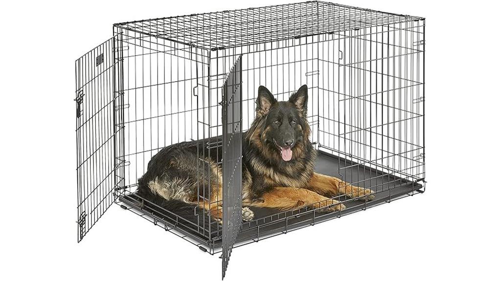 portable dog crate with divider
