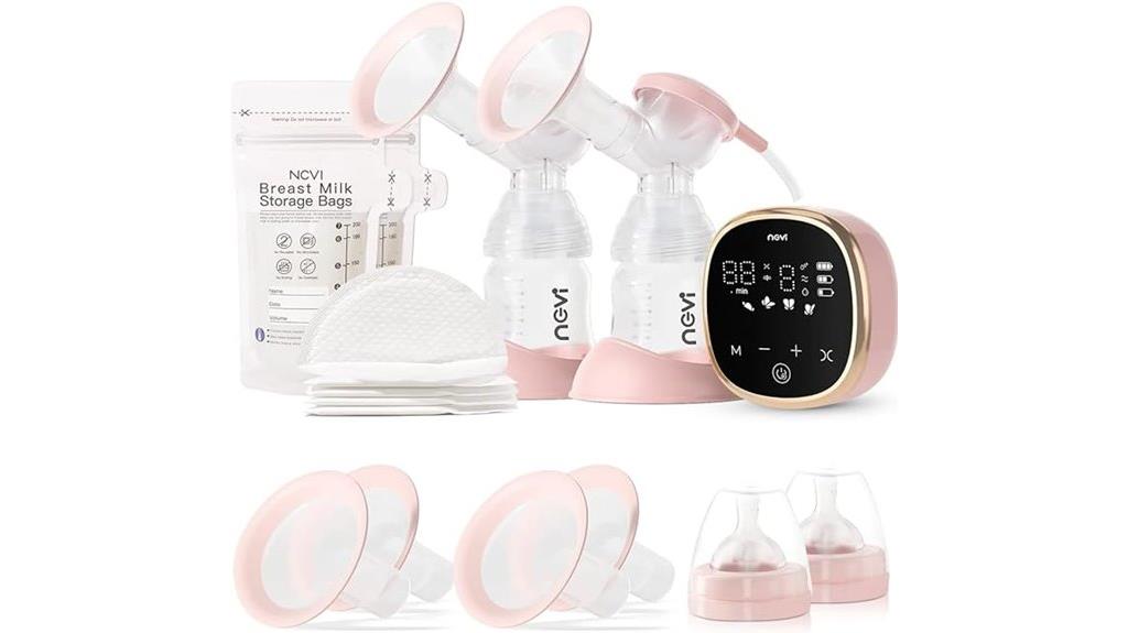 portable double breast pump