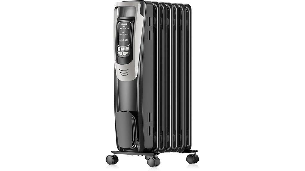 portable heater with remote