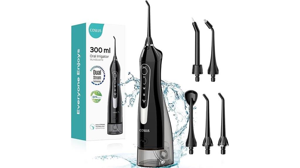 portable rechargeable oral irrigator