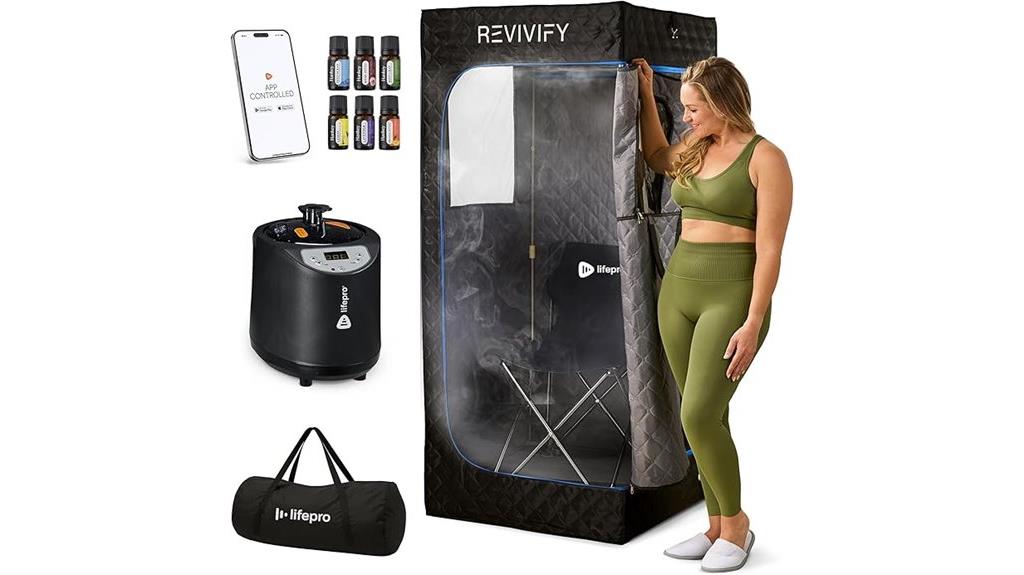 portable sauna with steamer