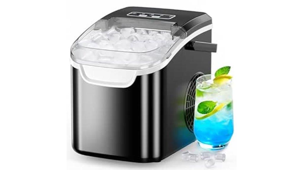 portable self cleaning ice maker