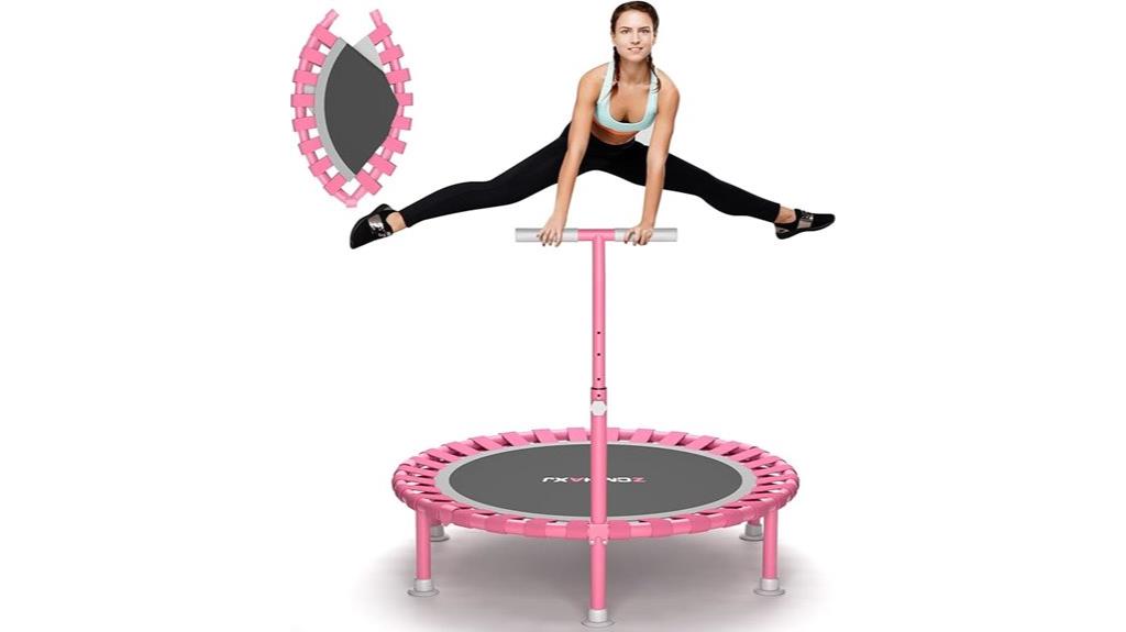 portable t bar mini trampoline