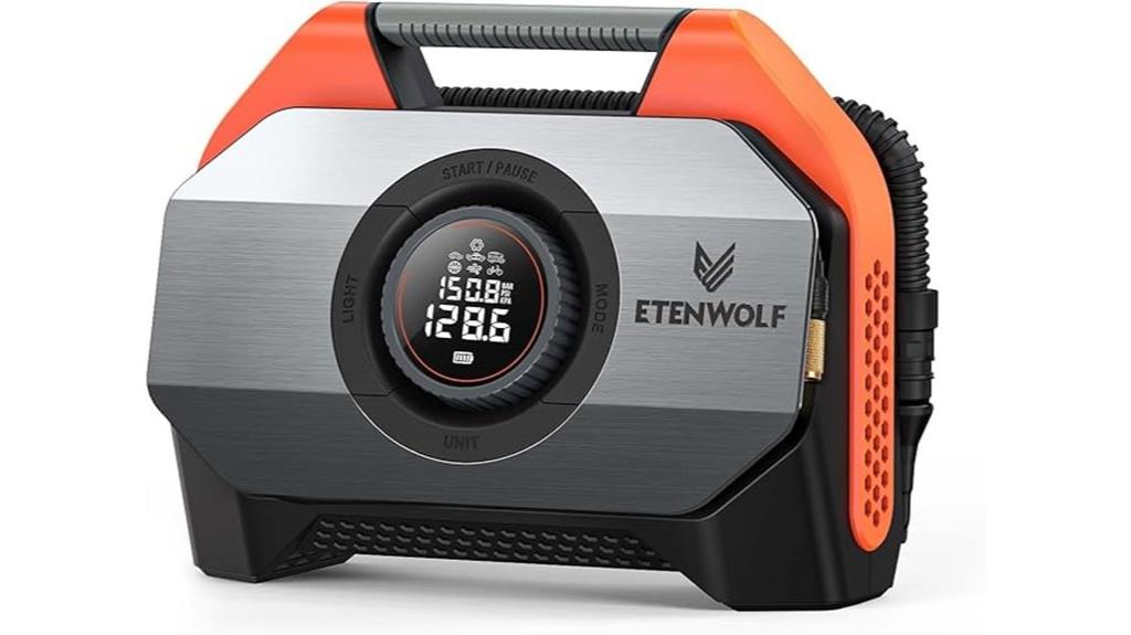 portable tire inflator battery