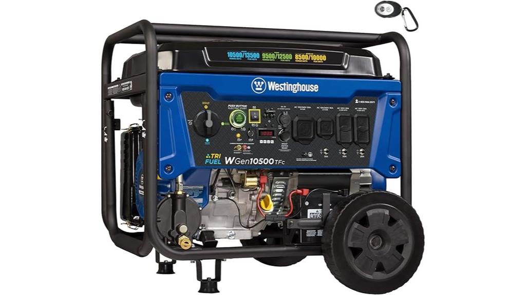 portable tri fuel power generator