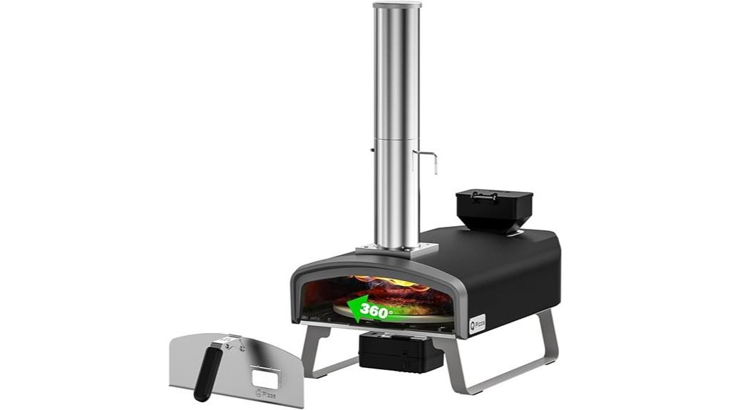 portable wood pellet pizza oven