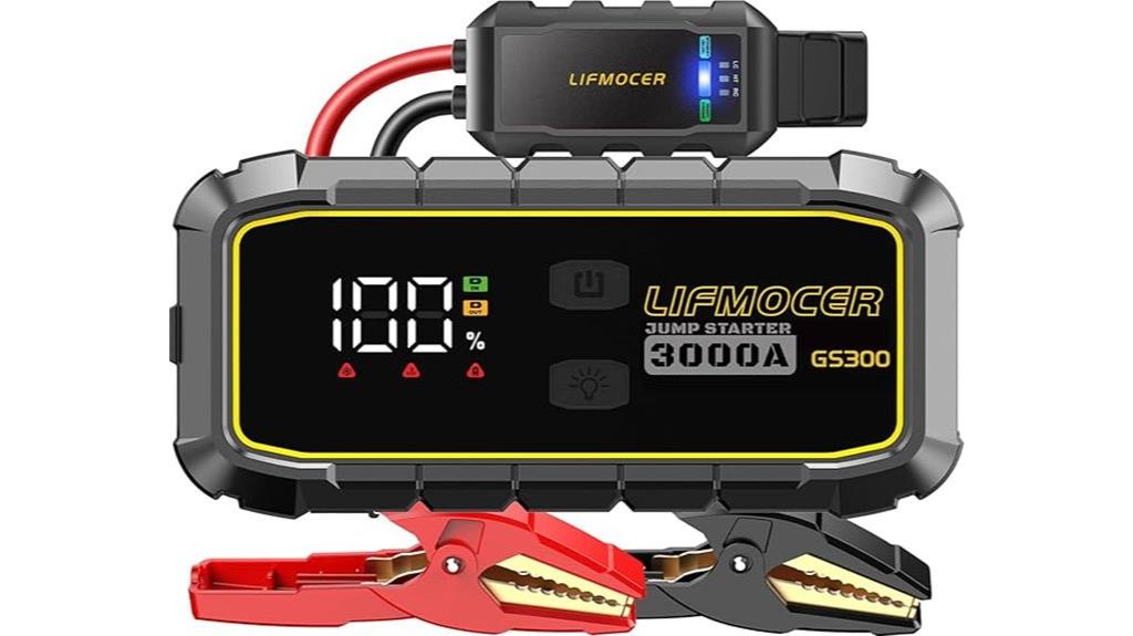 powerful car jump starter