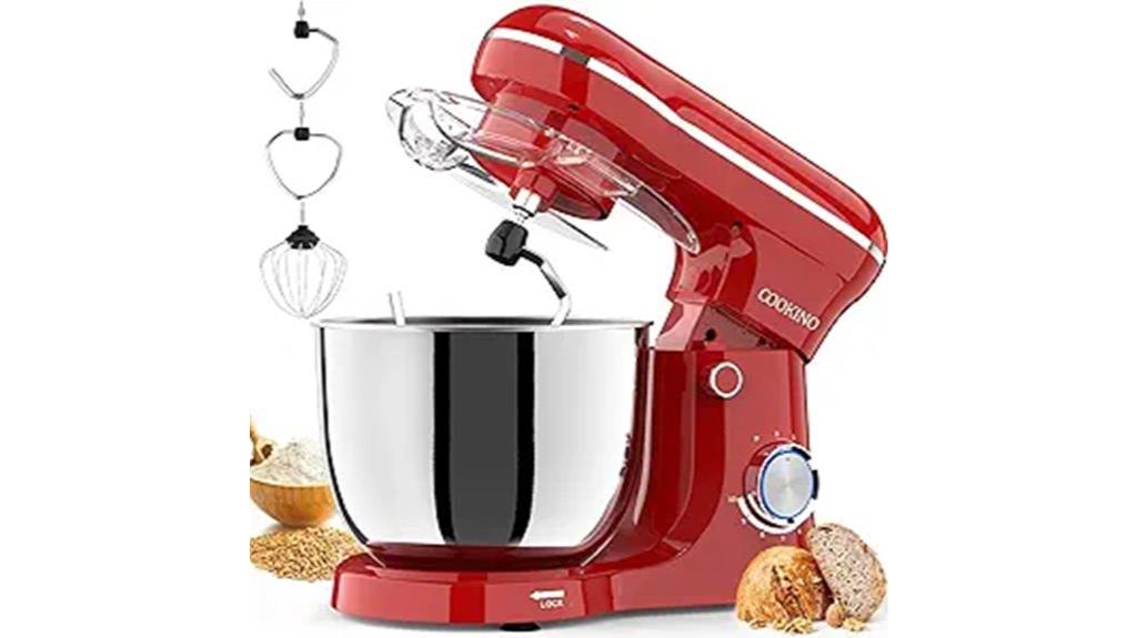 powerful red kitchen mixer