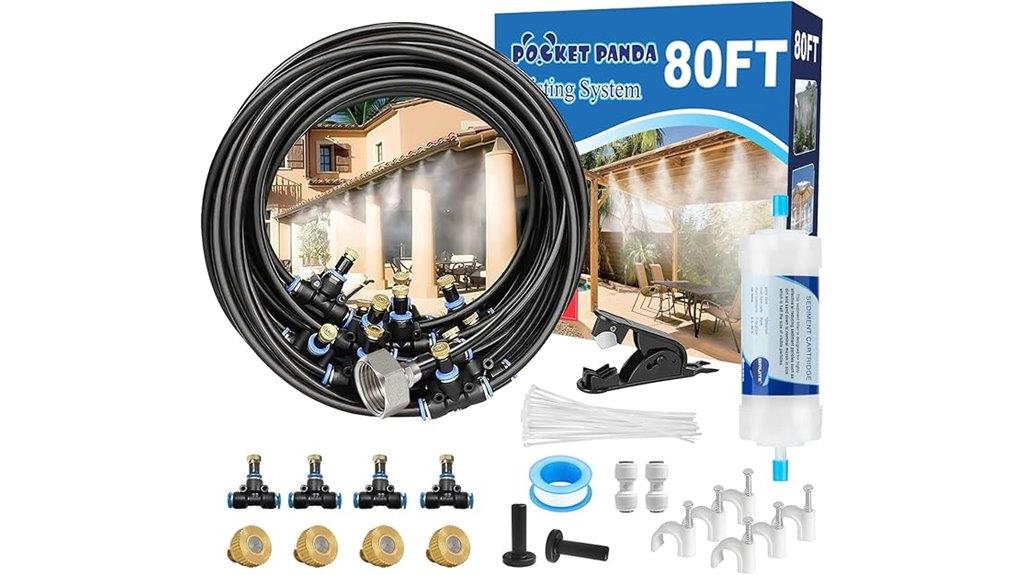 pre assembled 80ft misting system