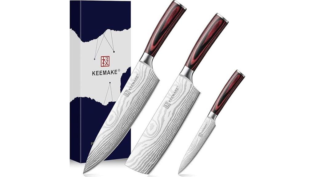 professional 3 piece kitchen knife set