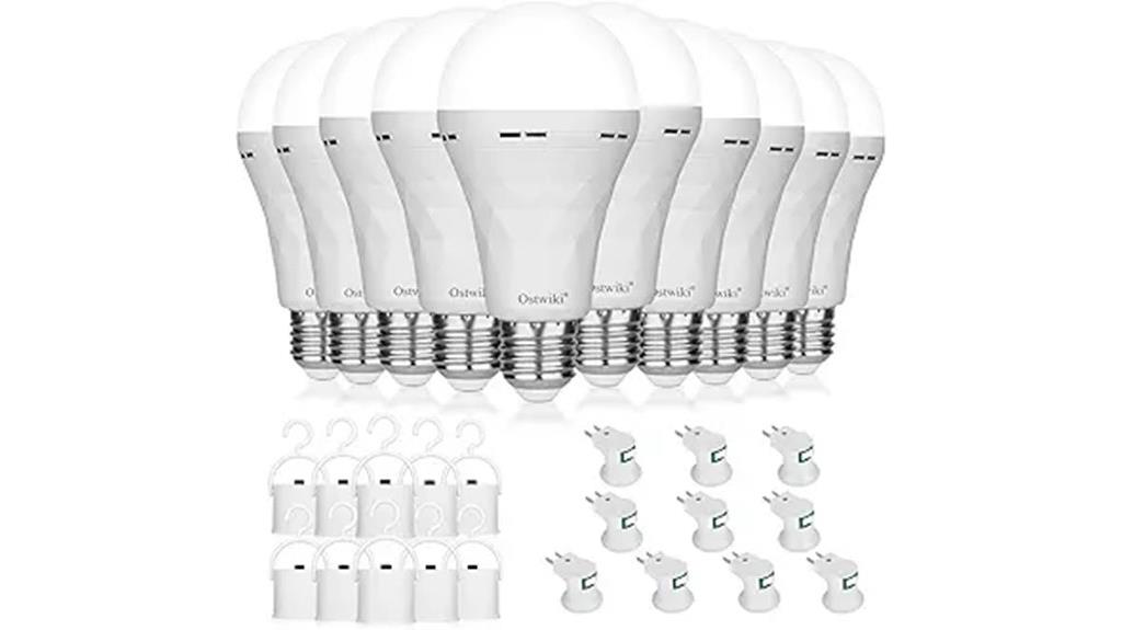 rechargeable emergency light bulbs