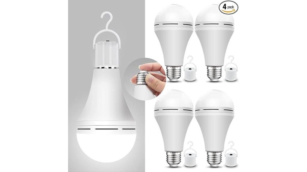 rechargeable led emergency bulbs