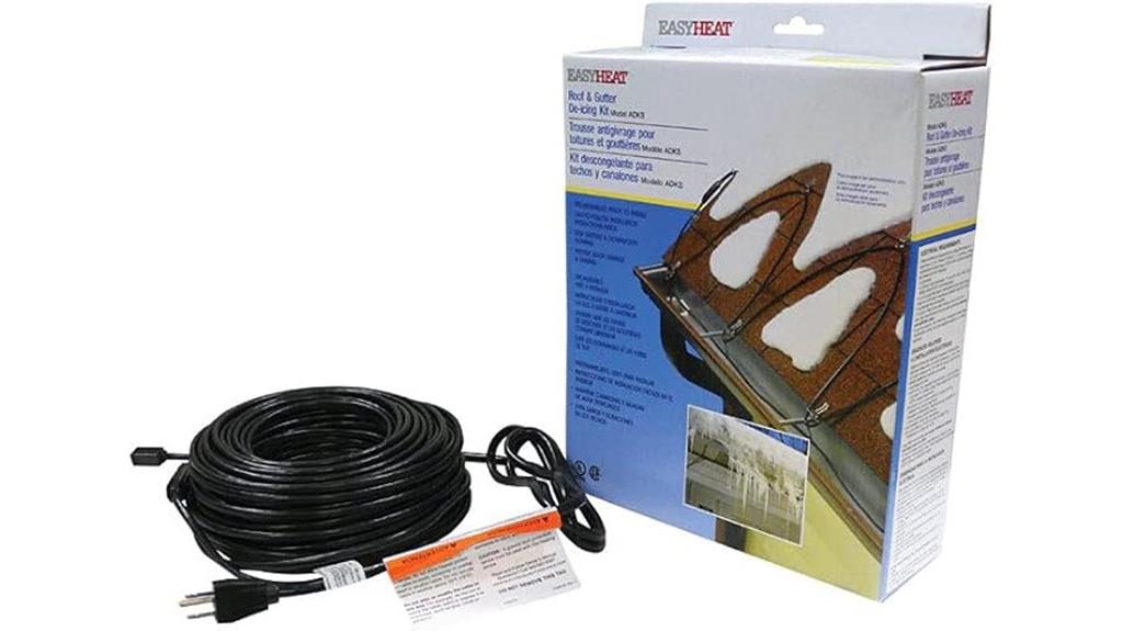 roof deicing cable system