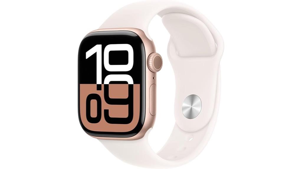 rose gold 42mm smartwatch