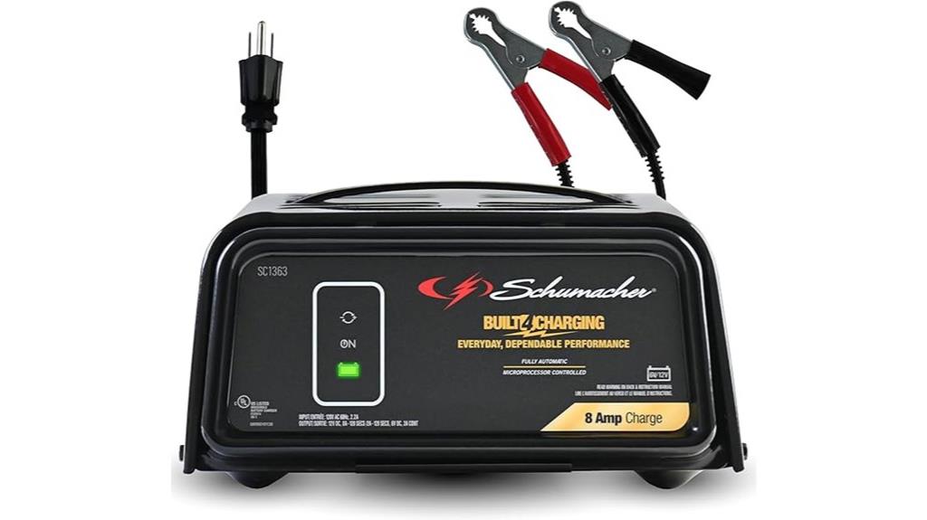 schumacher 8 amp battery charger