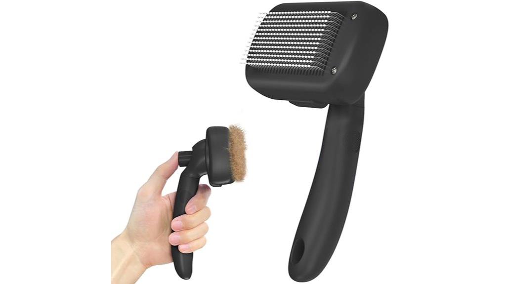 self cleaning pet shedding brush