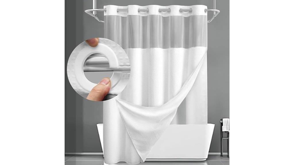 shower curtain with liner