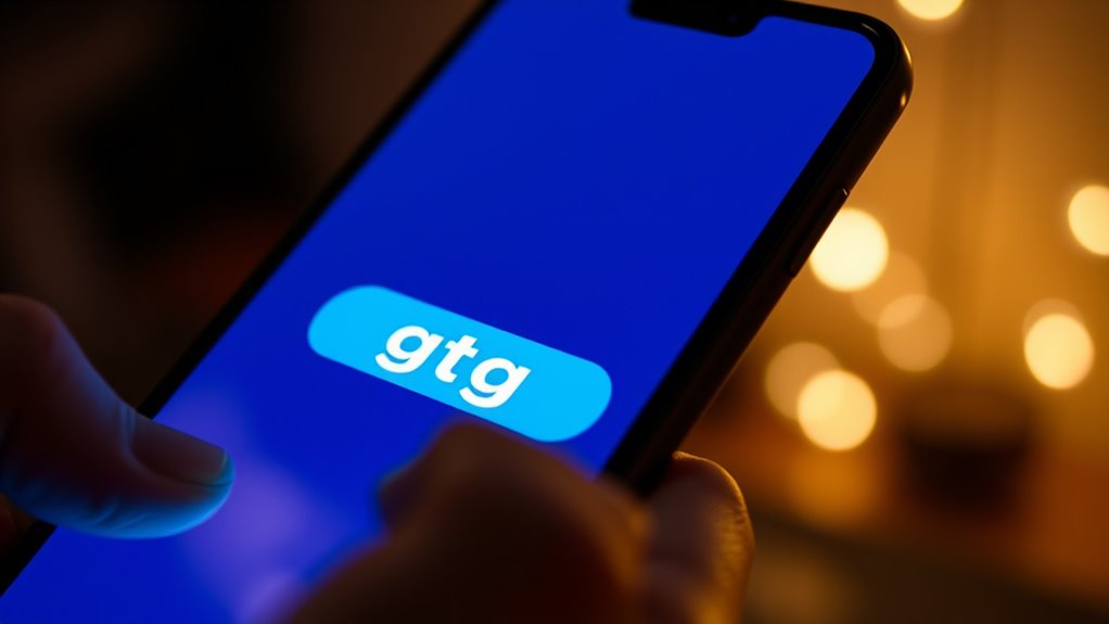 signaling departure in casual chats