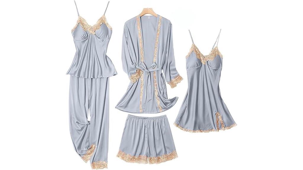 silk pajama sets five