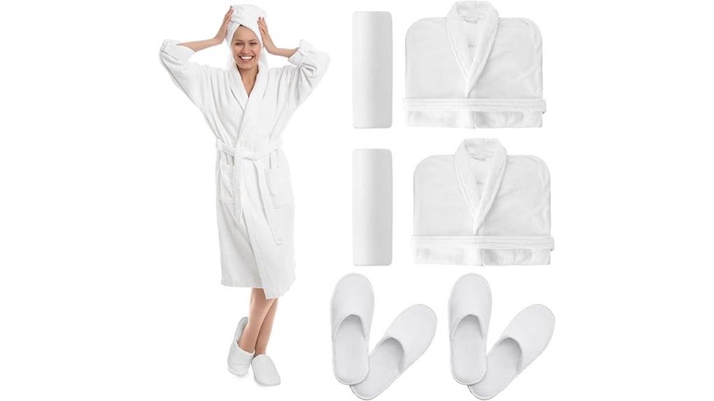 six piece bathrobe set