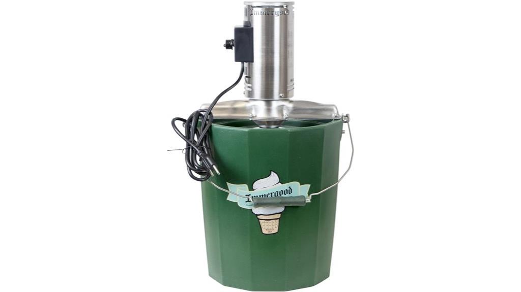 six quart stainless steel ice cream maker