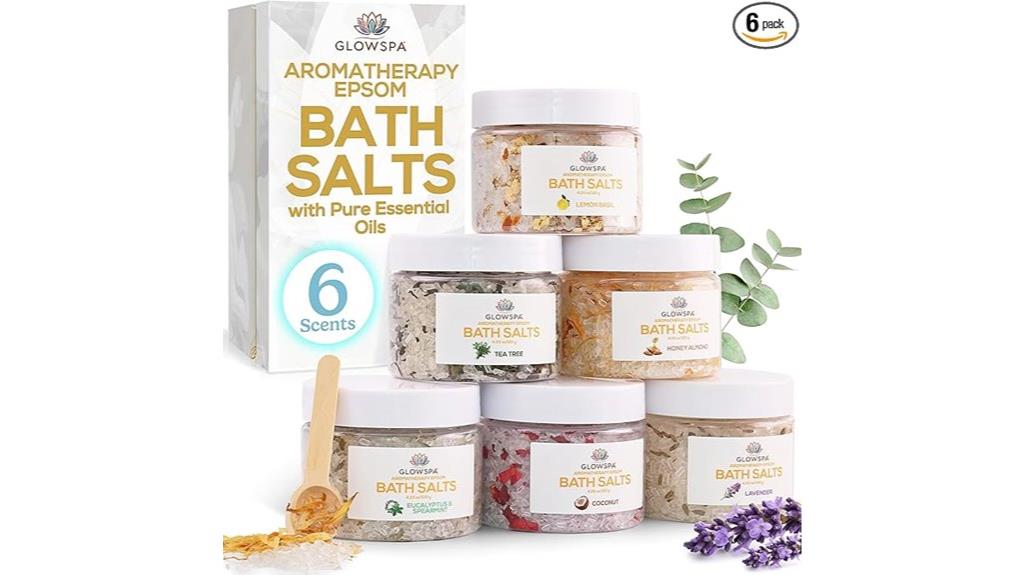 six scent bath gift set