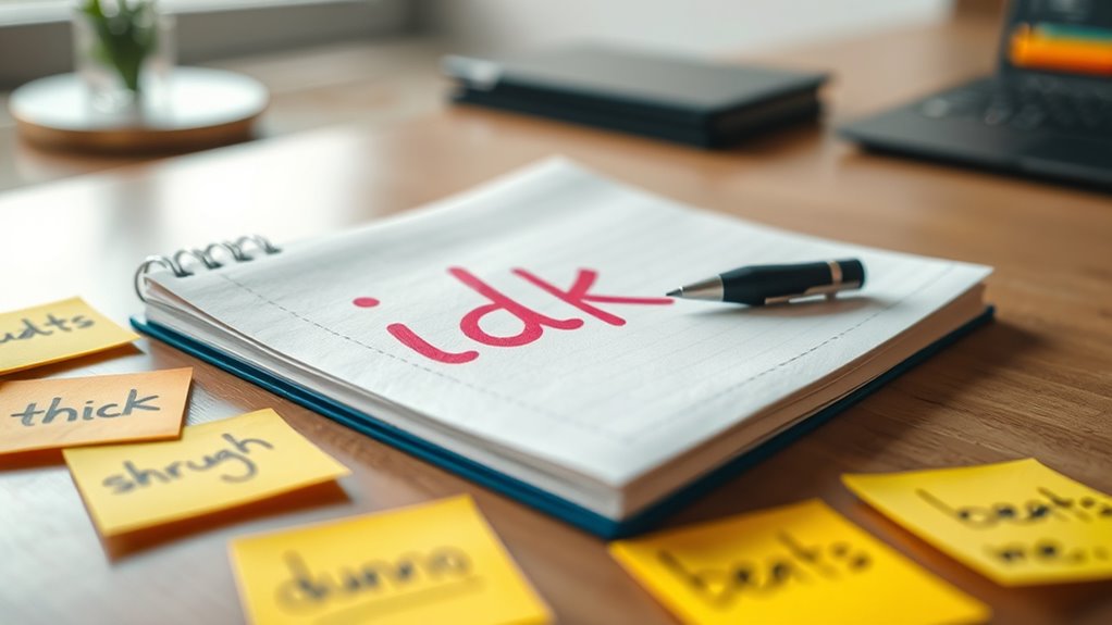 slang for expressing uncertainty