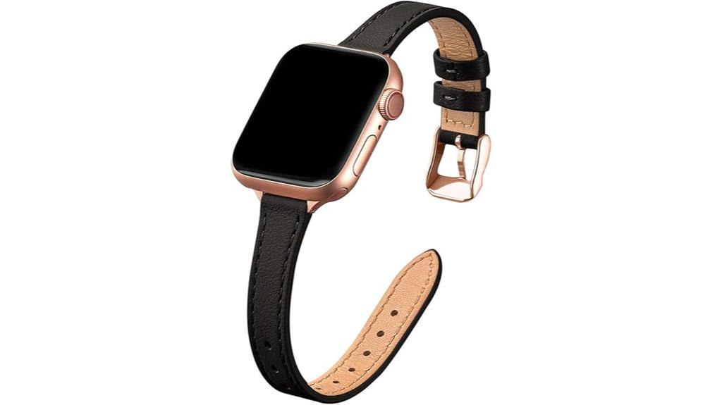 slim leather watch bands