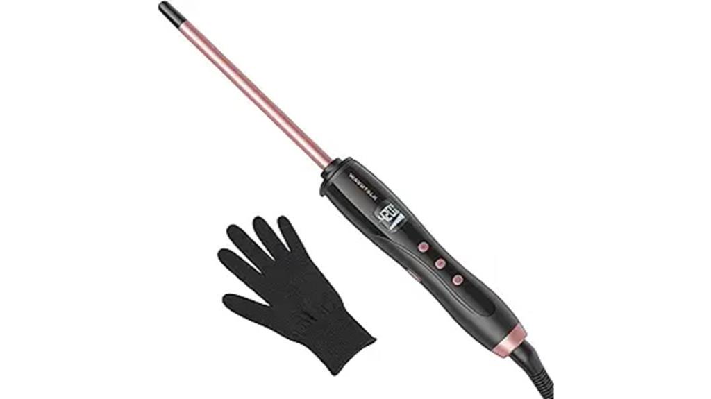 small barrel curling wand
