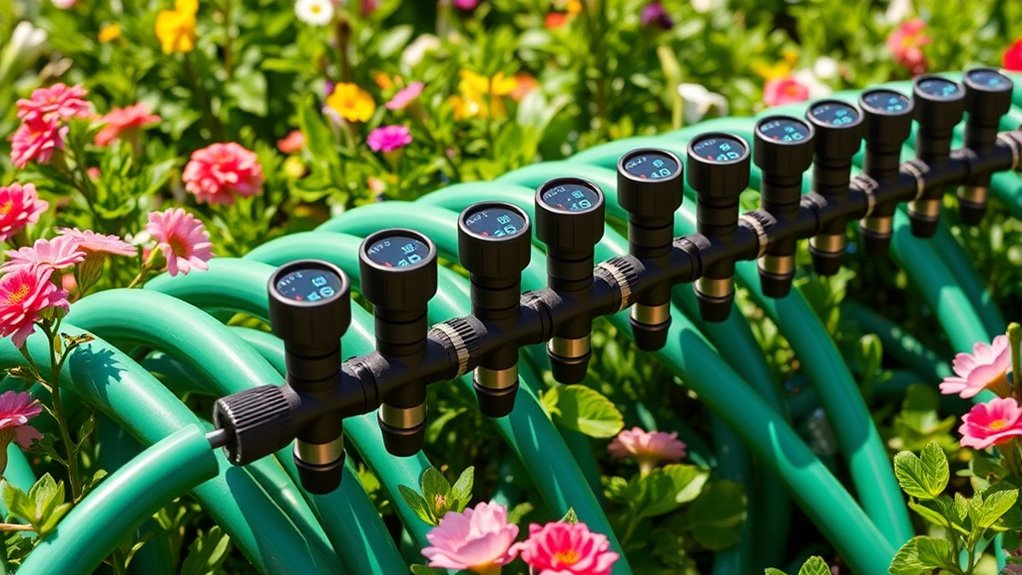 smart sprinkler valves with flow meters