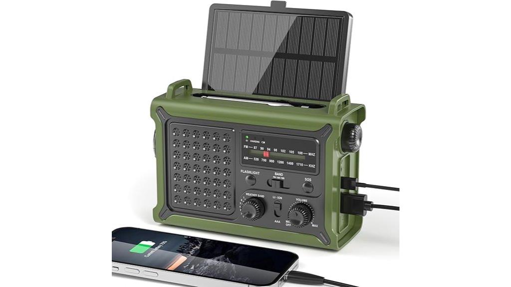 solar power bank radio