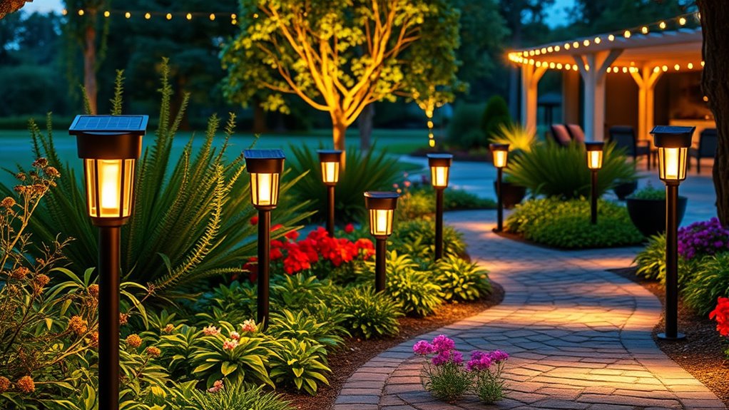 solar powered motion sensor lighting