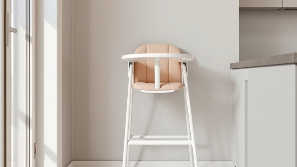 space saving foldable high chairs