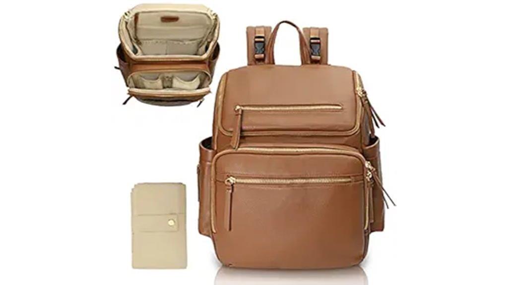 spacious diaper bag backpack