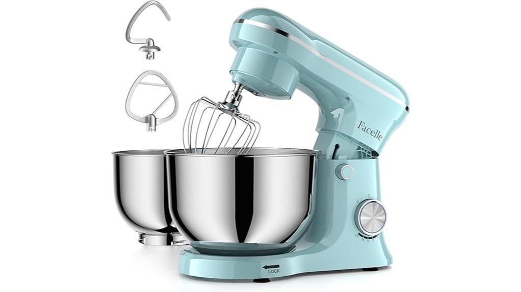 stand mixer with two bowls