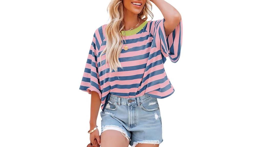 striped crewneck loose fit