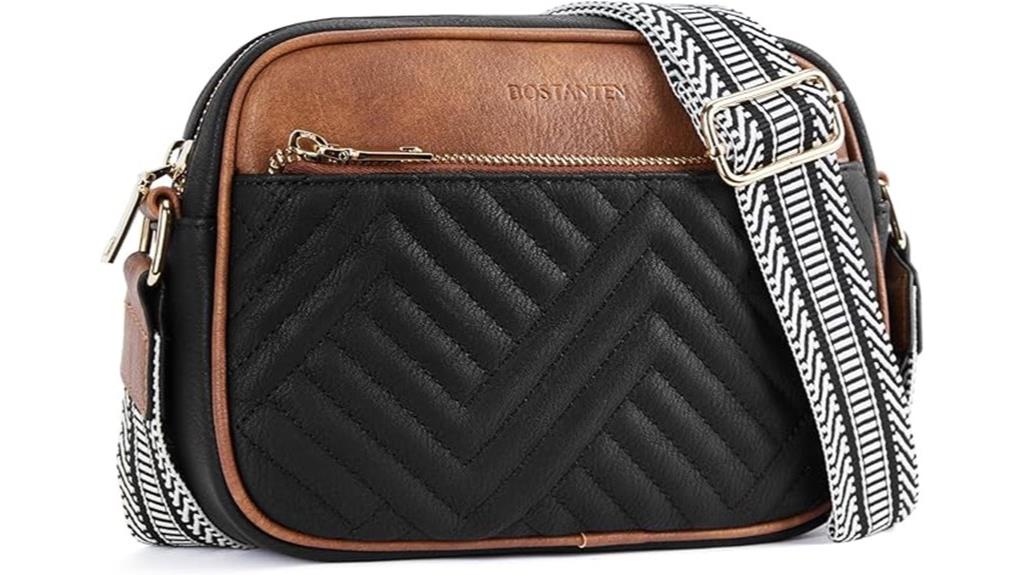 stylish quilted crossbody bag