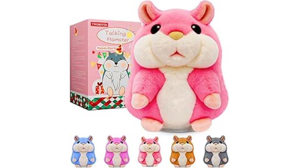 talking hamster plush